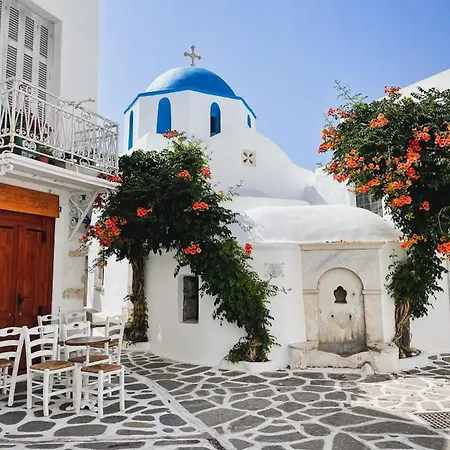 Apartment Superb Naxos Triple Semi-basement Private Balcony Views Saint George Naxos City