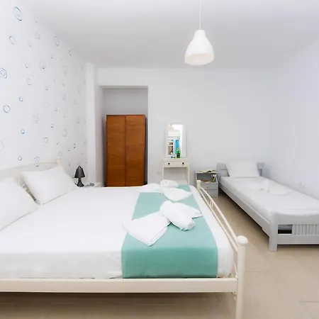 Superb Naxos Triple Semi-basement Private Balcony Views Saint George Apartment *